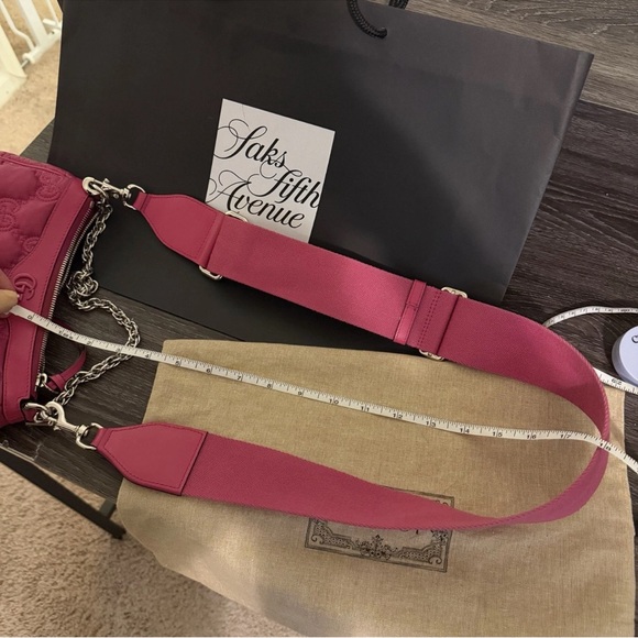 Gucci Matelasse Pink Quilted Crossbody Bag retail $3500 - Picture 15 of 16